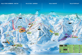 Pista da sci in Spagna Formigal Panticosa mappa